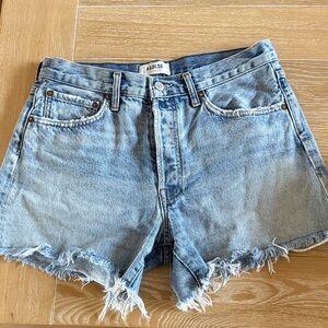 Agolde Parker Long Denim Shorts - Women’s size 28